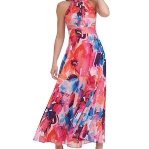 Eliza J Halter Dress in Floral size 4